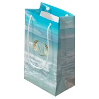 Gift Bag |  Modern Monogram Geometric Beach