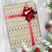 Whimsical Nostalgic Christmas Traditional Cozy Fun Wrapping Paper