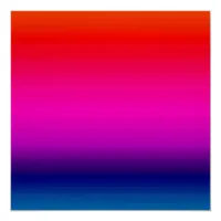 Spectrum of Horizontal Colors 20x20 Poster