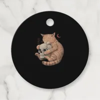 Till Death Do Us Party Cat Skull Classic Favor Tags