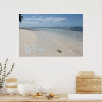 Isla Saona - Caribbean Beach with Seashell Poster