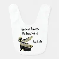 Golden Pharaoh’s Blessing: Ancient Egyptian Art Baby Bib