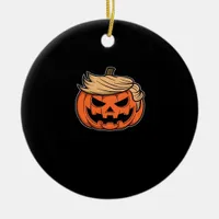 Trumpkin Halloween  Ceramic Ornament