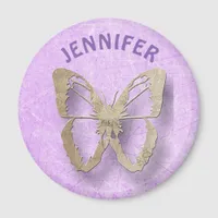 Personalized Purple Butterfly Refrigerator Magnet