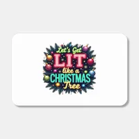 Let's Get Lit -  Funny Christmas Pun Graphic Holid Matchboxes
