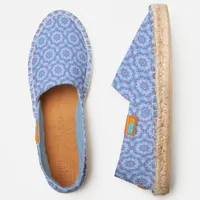Nautical Navy and Sky Blue Elegant Beach Chic Espadrilles
