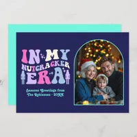 Indigo Disco In My Nutcracker Era Christmas Photo Holiday Card