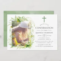 Country Greenery Confirmation Invitation
