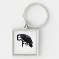 F Caw F Retro Classic Keychain