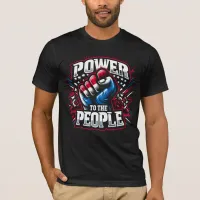 Power to the People Fist Drawing T-Shirt