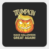 Trumpkin Make Halloween Great Again Funny Pumpkin  Square Sticker