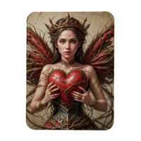 Fairy Red Heart Brambles Magnet