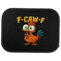 Humor Funny Crow F-Caw-F Gothic Car Floor Mat