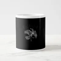 Crow, F-Caw-F Funny Bird Retro Graphic Giant Coffee Mug