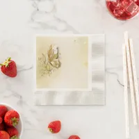 Elegant Earthy Butterfly paper napkins 