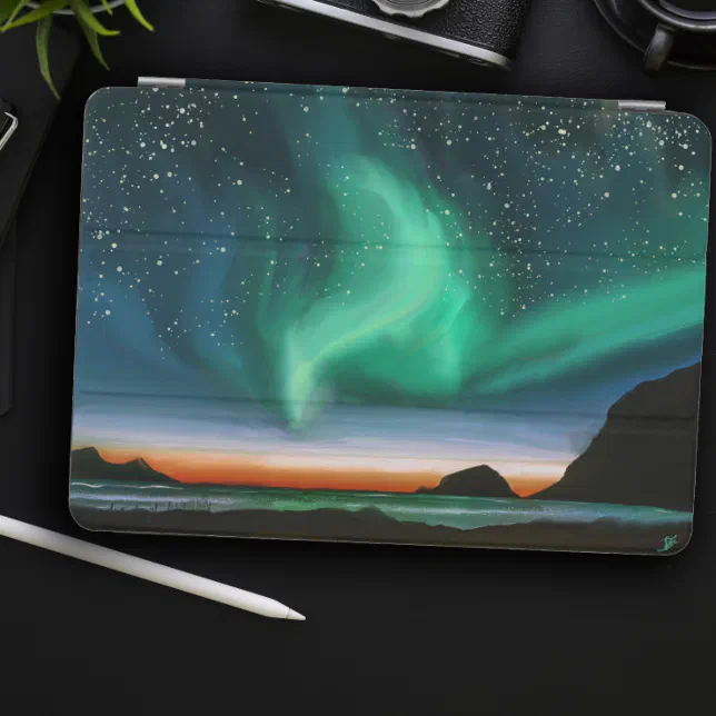 Aurora Borealis - Oil Painting iPad Air Cover