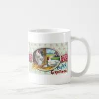 Easter Greetings Chickens Coffee Mug