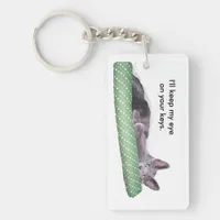 Keychain - Gray Kitten