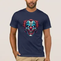 Scary Clown Face Ai Art T-Shirt