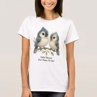 Bold Curious Tufted Titmouse T-Shirt