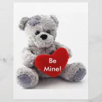 Gray Bear With Heart Flyer