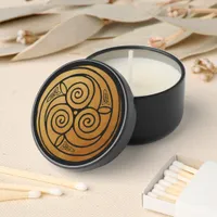 Triple Celtic Knot Swirl Mandala Mini Candle Favors