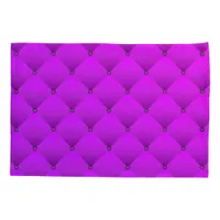 Girly Purple Faux Quilted Square Pattern Pillow Case