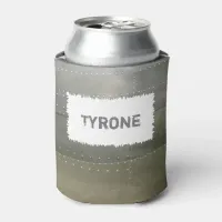 Silver Grey Metallic Effect Can Cooler