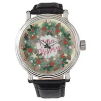 Luxurious Christmas wreath  Watch