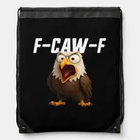 F-Caw-F Funny F-Caw-F Gear Retro Classic Drawstring Bag
