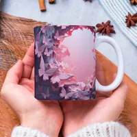 A Flutter of Elegance: 3D Butterfly Coffee Mug