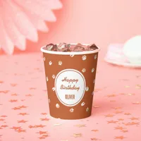 Safari Wild Animal Footprints Birthday Paper Cups