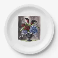 Whimsigothic – Gothic Floral Vase Aesthetic Classi Paper Plates