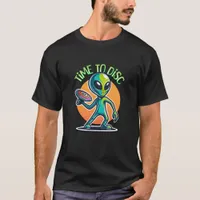 Retro Alien Disc Golf T-Shirt