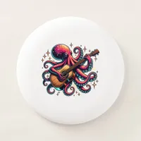 Funny Cartoon Octopus Playing Guitar Wham-O Frisbee