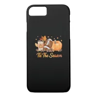 Tis The Season Football Fall Season Football Pumpk iPhone 8/7 Case