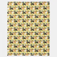 Funny Backyard Chickens Polish Hens Polka Dot Fleece Blanket