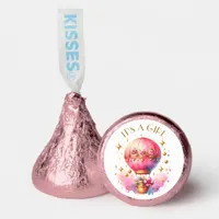 It's a Girl | Pink Hot Air Balloon Baby Shower Hershey®'s Kisses®