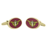 Divine Cherub in Gold Cufflinks