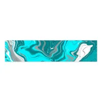 Blue, Teal and Turquoise Marble Fluid Art    Napkin Bands
