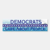 Democrats Care About People Bumper Sticker