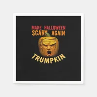 Trumpkin Make Halloween Scary Again – Funny Donald Napkins