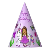 Purple Fairy and Unicorn Birthday Hat