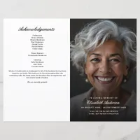 Budget In Loving Memory Photo Funeral Program