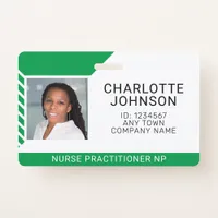 Medical Employee Photo Name ID Badge