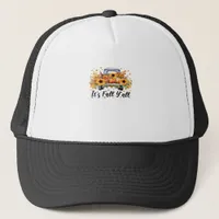 It’s Fall Y’all Pumpkin Autumn Tree Hello Fall Wom Trucker Hat