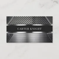 Carbon Fiber and Metal Industrial  Business Card