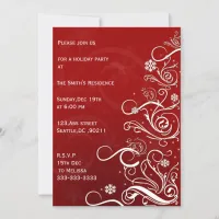 festive  Holiday Party Invitations