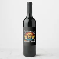Halloween Trick Or Trumpkin Horror Costume Classic Wine Label