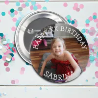 Personalized Happy Birthday Name and Age  Button